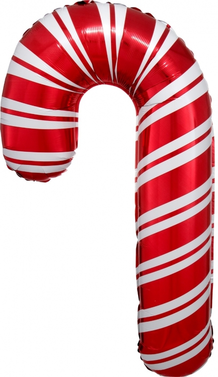 Шар Мини-фигура, Леденец трость, Красный (в упаковке)