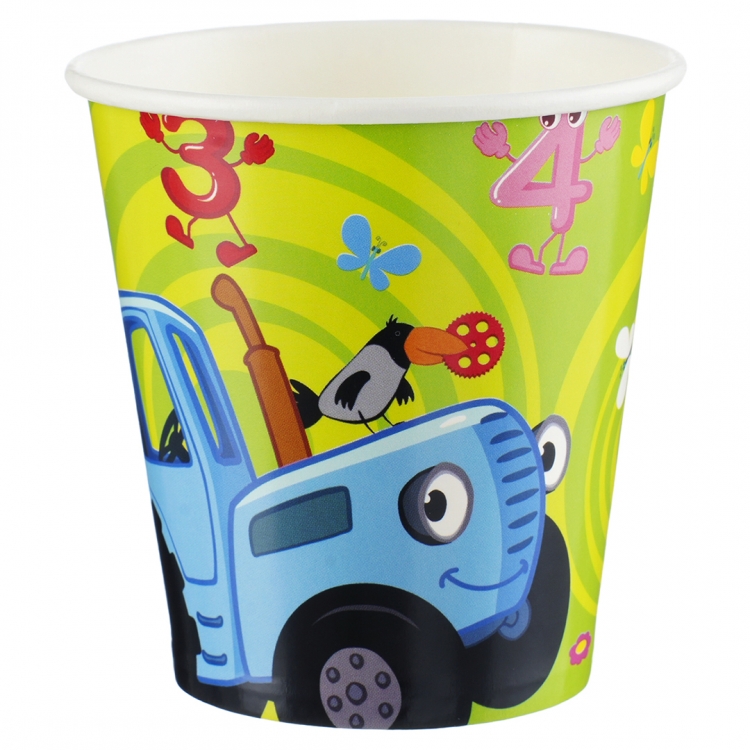 Тарелки "Синий трактор" С Днем Рождения!